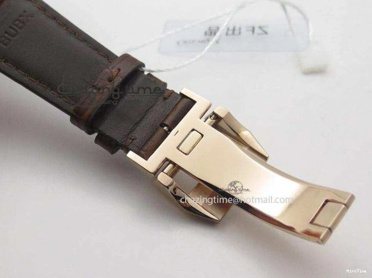 MIROTIME 0208 Pilot Chrono RG 3878 ZF Best Edition Grey Dial On Brown Leather Strap A UrbanChic 7330